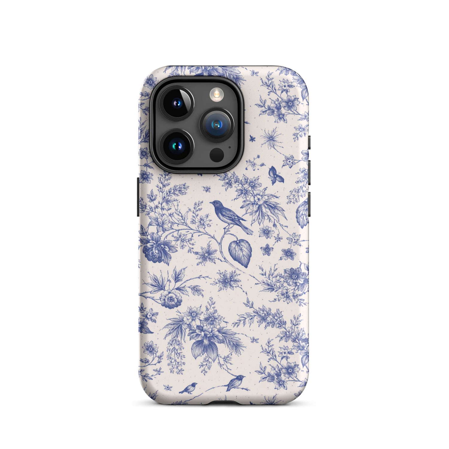 Elegant Blue Toile iPhone Case