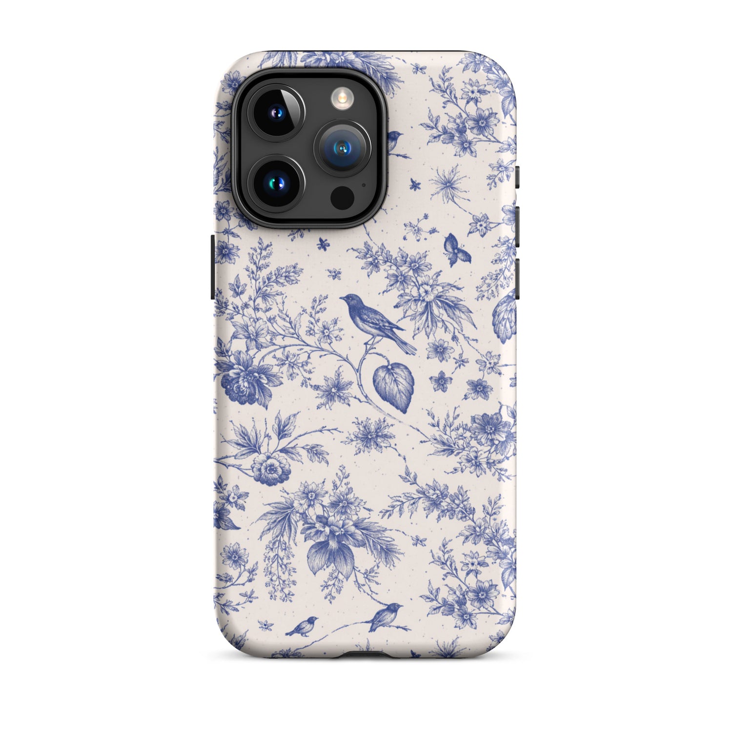 Elegant Blue Toile iPhone Case