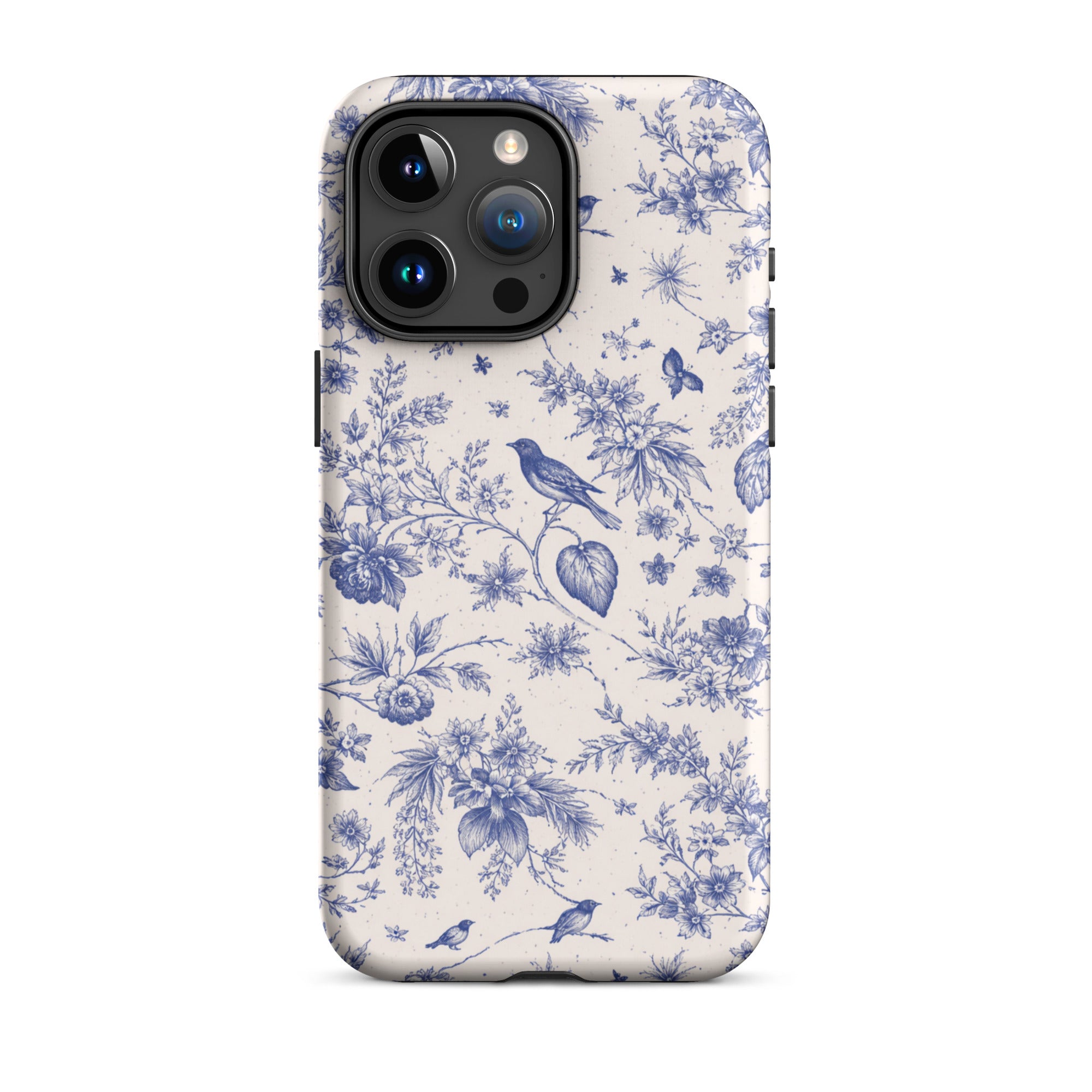 Elegant Blue Toile iPhone Case