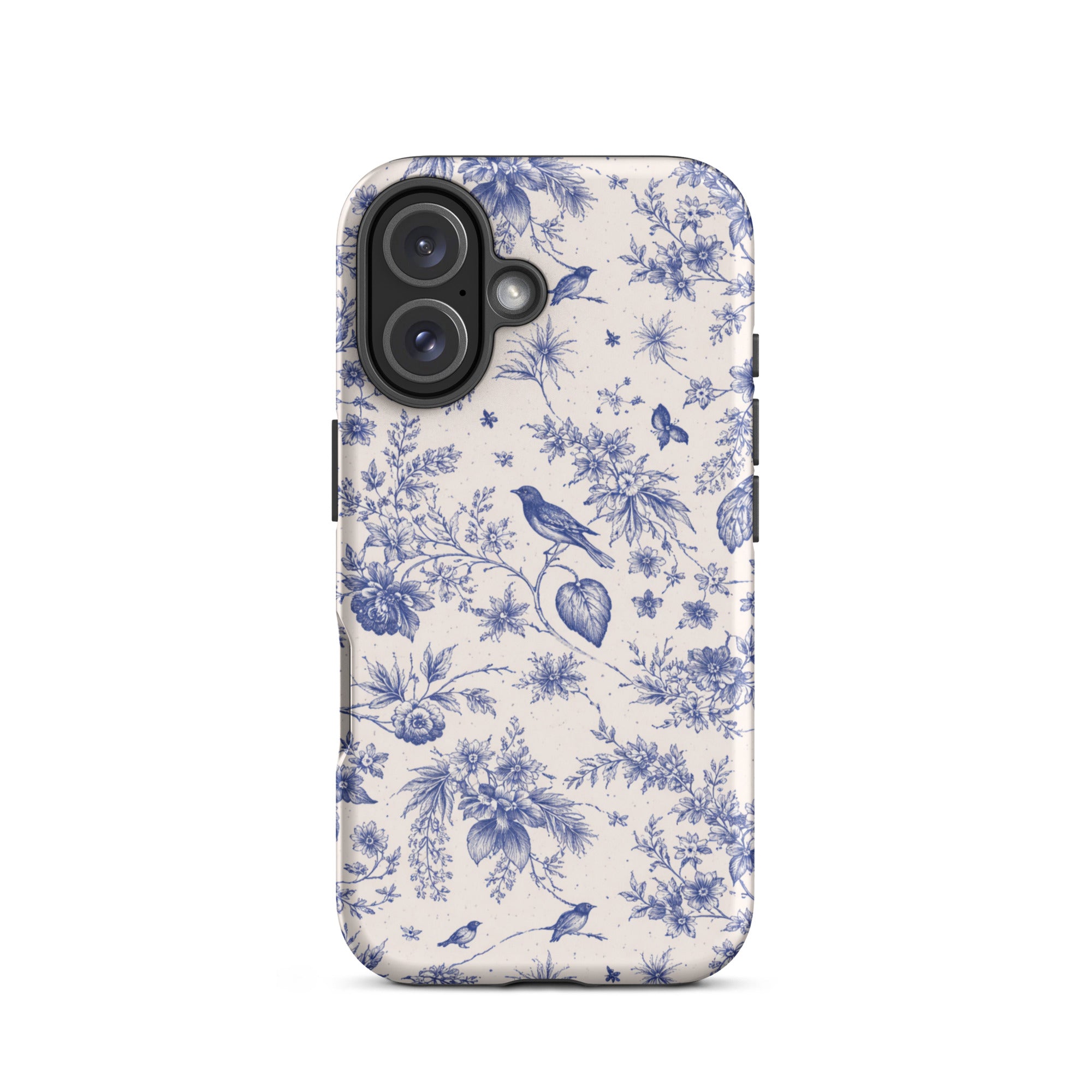 Elegant Blue Toile iPhone Case