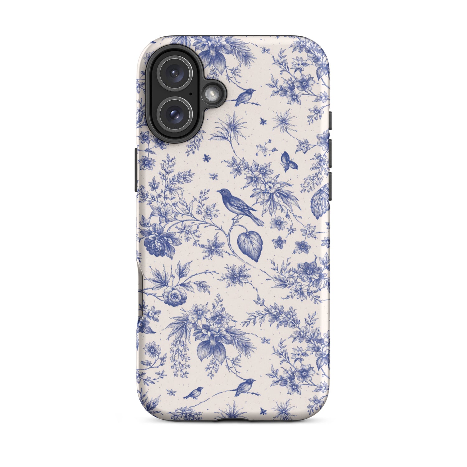 Elegant Blue Toile iPhone Case