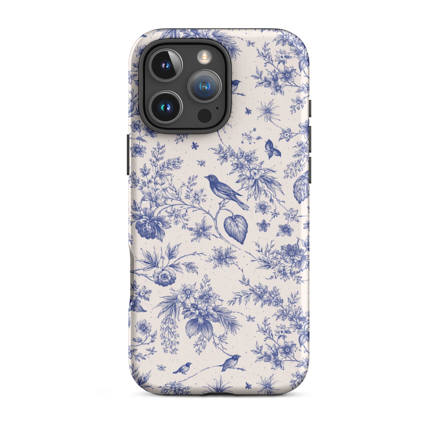 Elegant Blue Toile iPhone Case