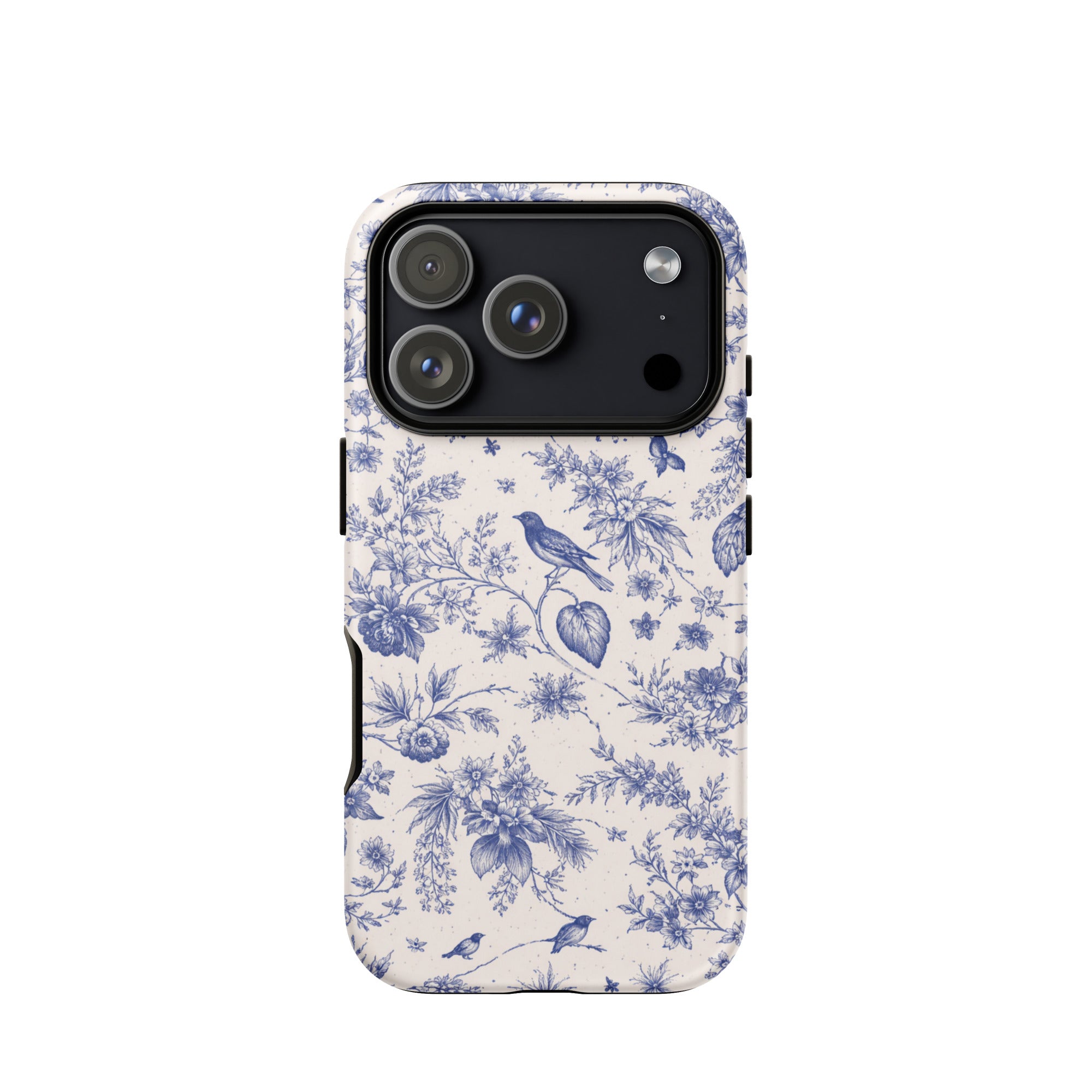 Elegant Blue Toile iPhone Case