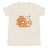 Cute Thanksgiving Shirt Kids Youth, Pumpkin Pie Latte Turkey Tee, Pastel Turkey Shirt Girls Boys, Adorable Turkey Day Gift Fall Outfit