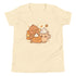 Cute Thanksgiving Shirt Kids Youth, Pumpkin Pie Latte Turkey Tee, Pastel Turkey Shirt Girls Boys, Adorable Turkey Day Gift Fall Outfit