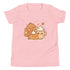 Cute Thanksgiving Shirt Kids Youth, Pumpkin Pie Latte Turkey Tee, Pastel Turkey Shirt Girls Boys, Adorable Turkey Day Gift Fall Outfit